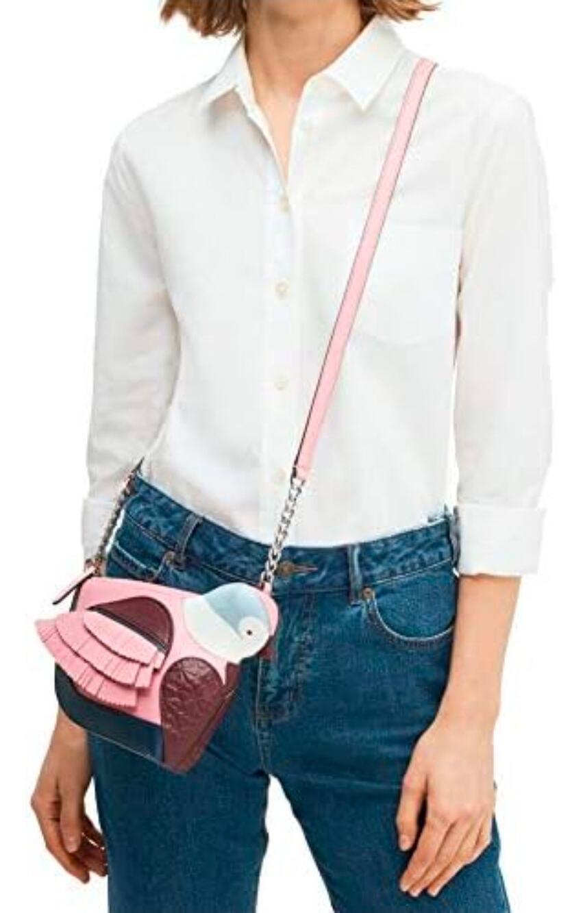 Kate Spade Love Birds Bird Crossbody leather bag in multicolor